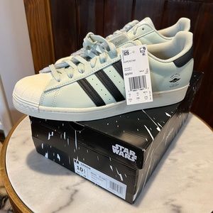 Adidas Superstar The Child Mandalorian Shoe RARE FIND! Sold out everywhere